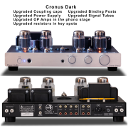 Rogue Cronus Magnum Dark Full Tube Integrated Amplifier, Silver