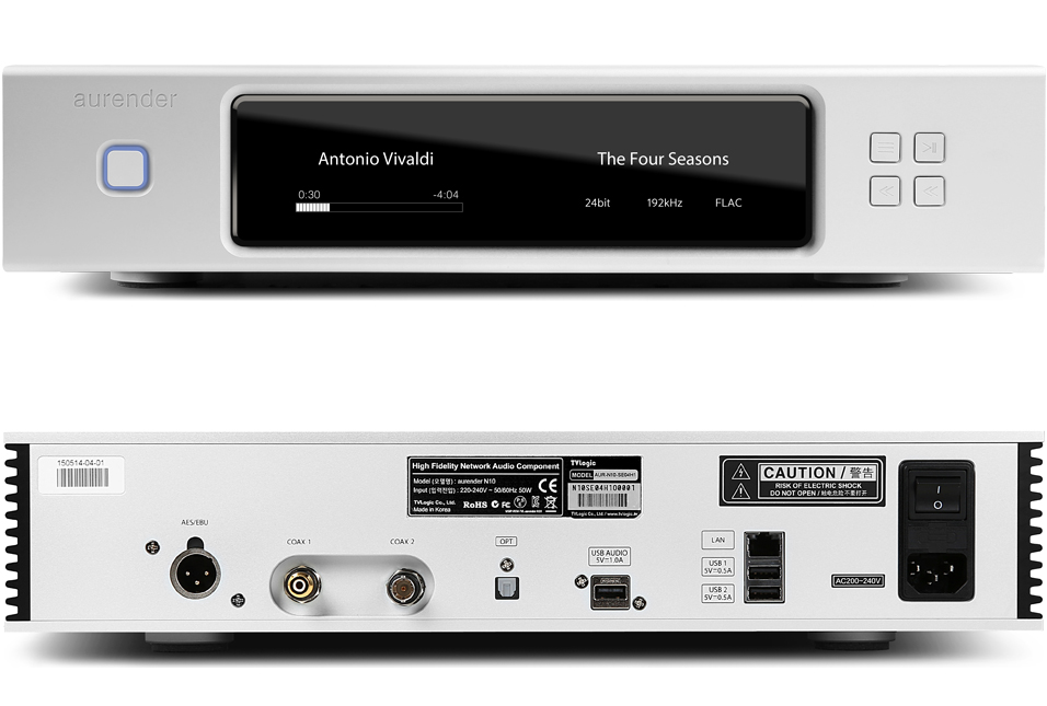 Aurender N10 Caching Music Server with 4TB or 8TB of Internal Storage