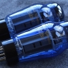 Tube: Sophia EL-34 Vacuum Tube with Blue Glass, Matched Pair - Grade A, One Year Warranty